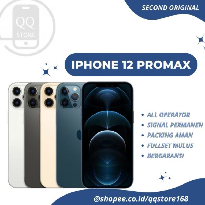 Jual IPhone 12 Pro Max 128GB/256GB/512GB (imei Terdaftar) Second Mulus ...