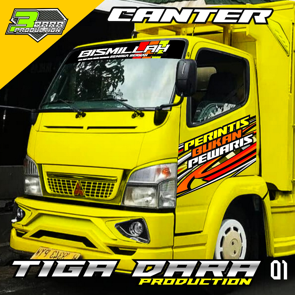 Jual STIKER STRIPING PINTU SAMPING TRUK CANTER STICKER TRUCK CANTER 01 ...