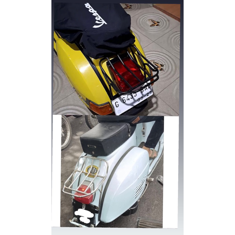 Jual backrack rak belakang vespa super sprint px ps strada exclusive ...