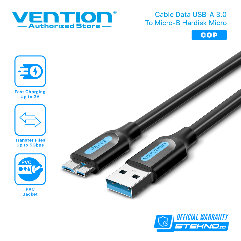 Jual Vention Kabel Data Usb Am Micro B Hardisk Micro Usb High Quality Shopee Indonesia