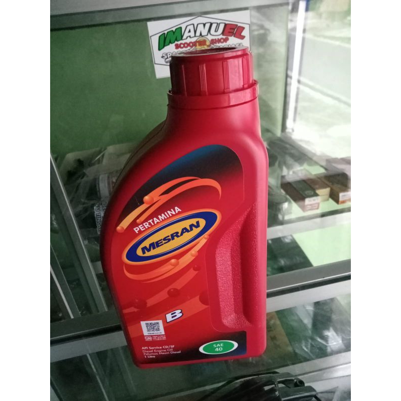 Jual Oli Mesin Pertamina MESRAN B 40 Pelumas Mesin MESRAN 1 Liter ...