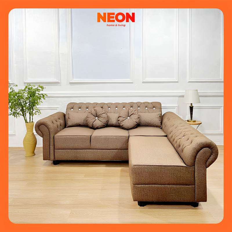 Jual Neon Sofa Marbella Sofa L Sudut Ruang Tamu Minimalis Shopee Indonesia