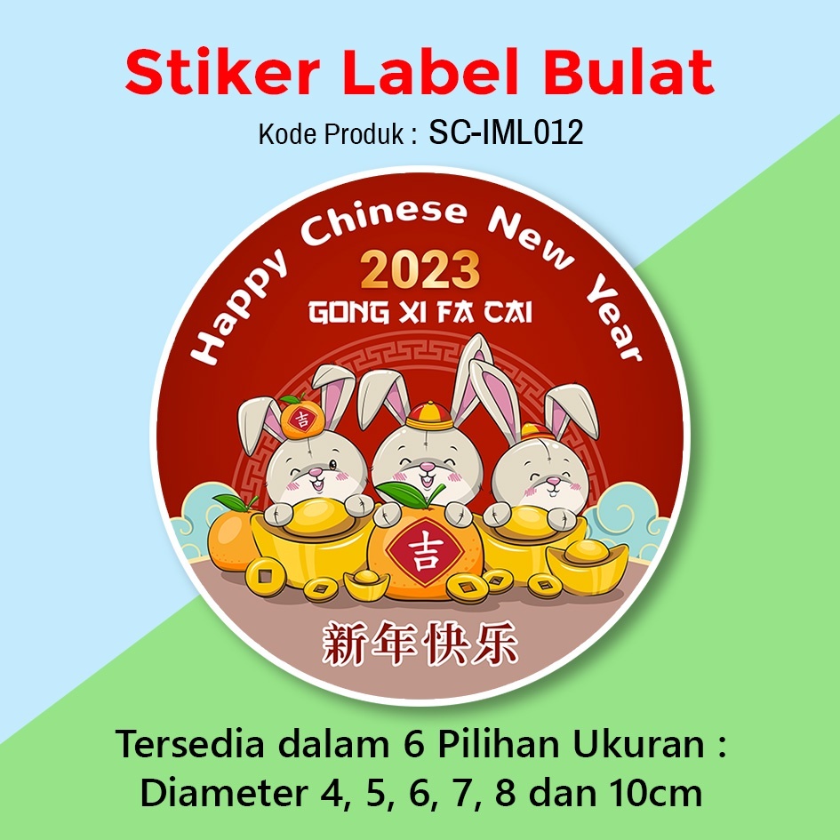 Jual Stiker Label Imlek Edisi Gong Xi Fa Cai Full Warna Kualitas Super Shopee Indonesia