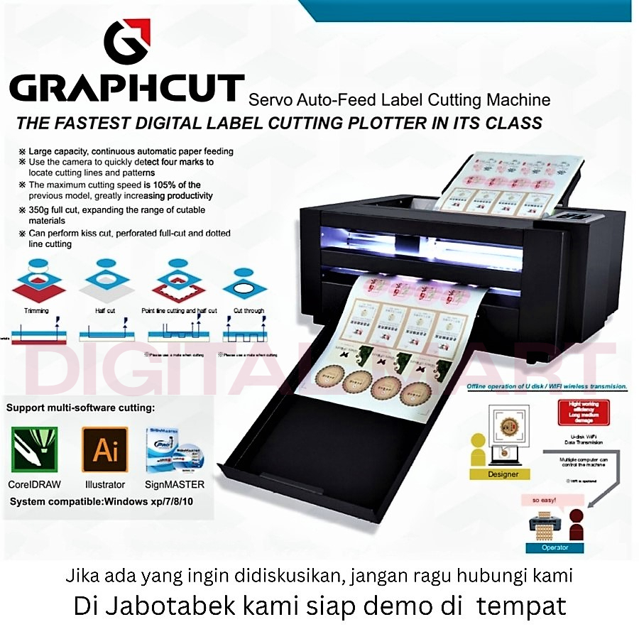 Jual Mesin Cutting Sticker A3+ Auto Feeder AutoFeeder Label Plotter ...