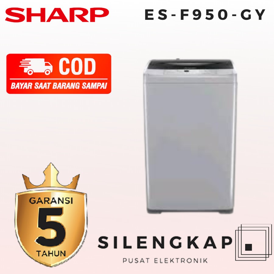 Jual MESIN CUCI 1 TABUNG 7.5 KG SHARP ES-F950-GY GARANSI RESMI | Shopee ...