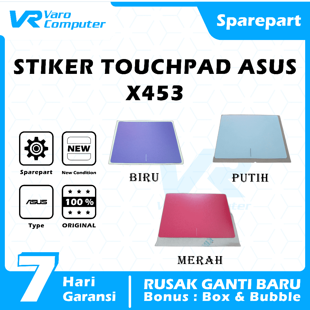 Jual STIKER TOUCHPAD LAPTOP ASUS X453 ORIGINAL | Shopee Indonesia