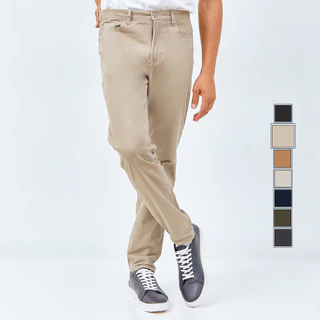 M231 Celana Panjang Pria Chino Pants Slim Fit Stretch Khaki 0065C