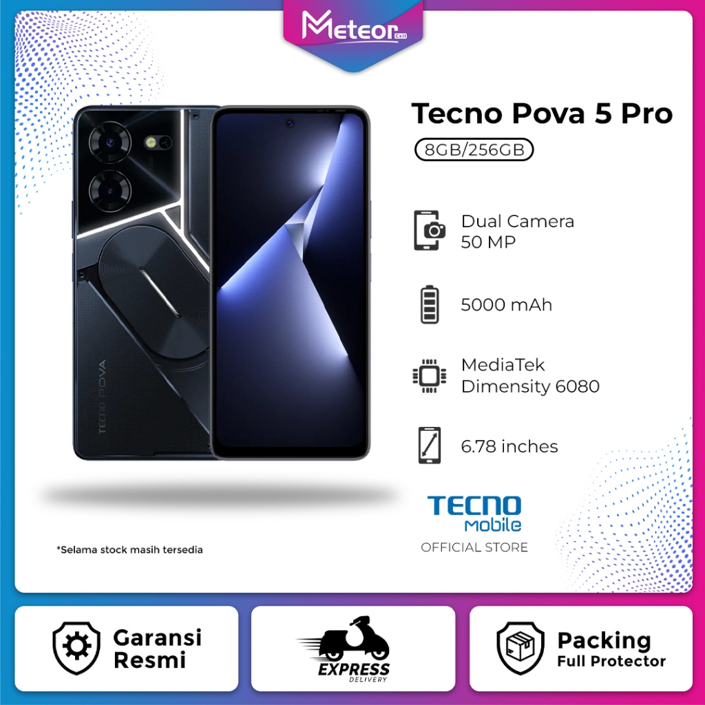 Jual Tecno Pova 5 Pro 8/256 GB GARANSI RESMI | Shopee Indonesia