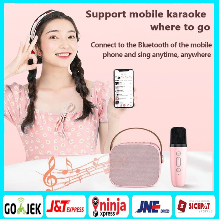 Jual BBS [2 MIC] Speaker Microphone Karaoke Set Bluetooth Mini Full ...