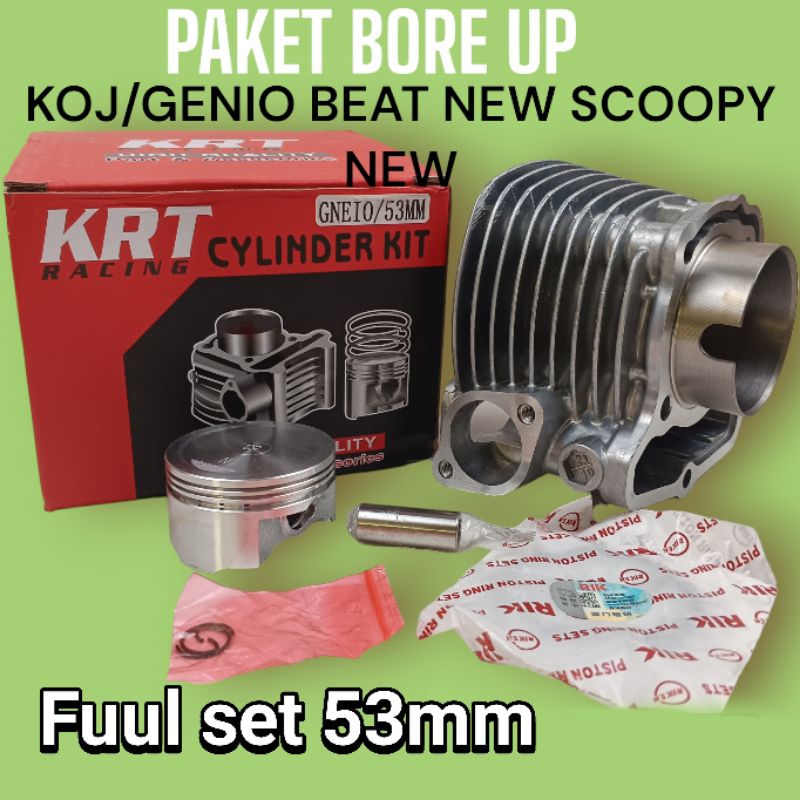 Jual Blok Seher Boring Paket Bore Up Genio Beat New Mm Krt Racing Shopee Indonesia