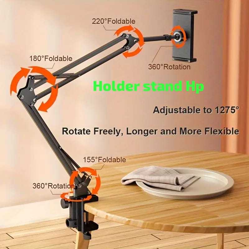 Jual LAZYPOD HOLDER HP STAND 360 ROTATION HOLDER HANDPHONE STAND JEPIT ...