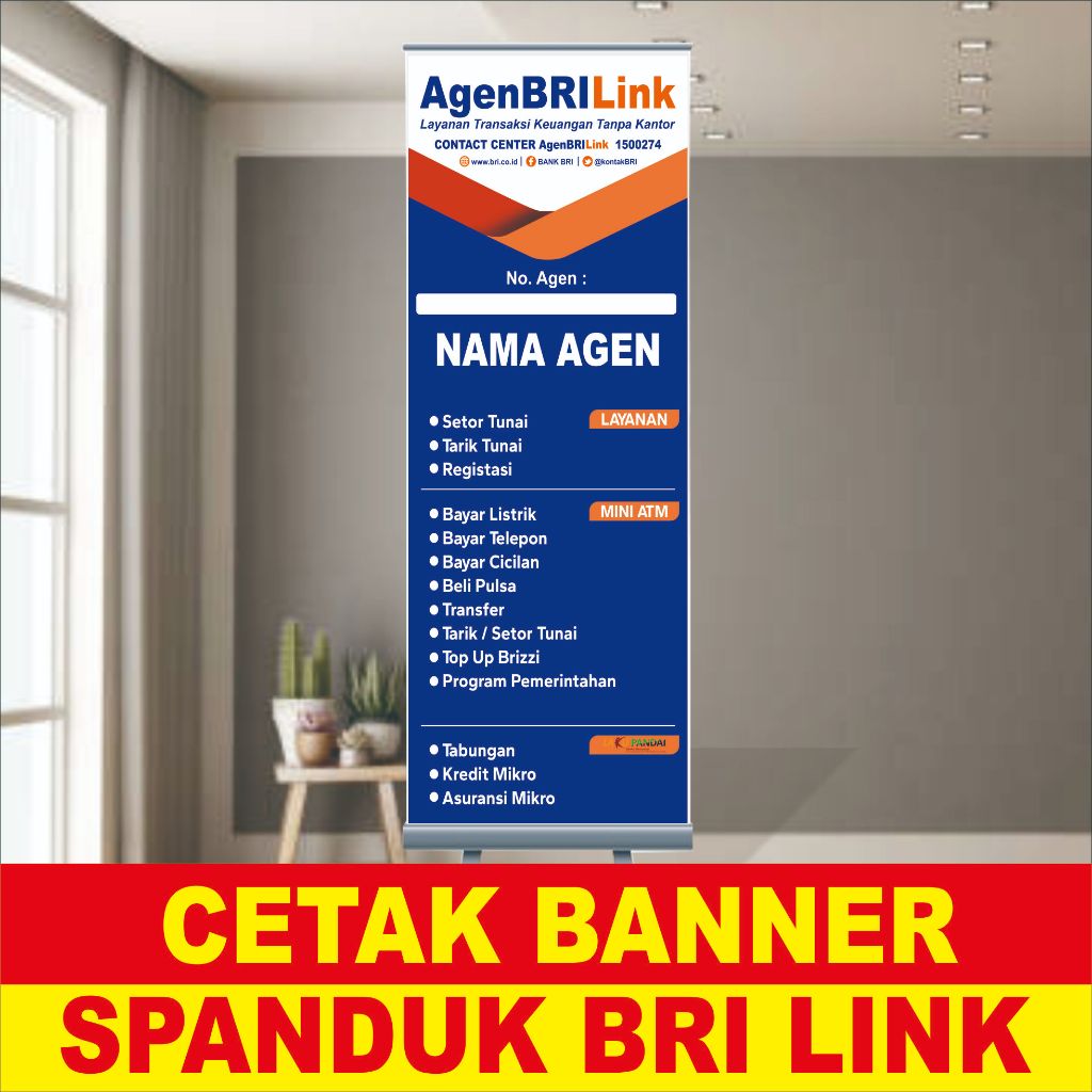 Jual SPANDUK BANNER AGEN BRILINK | Shopee Indonesia