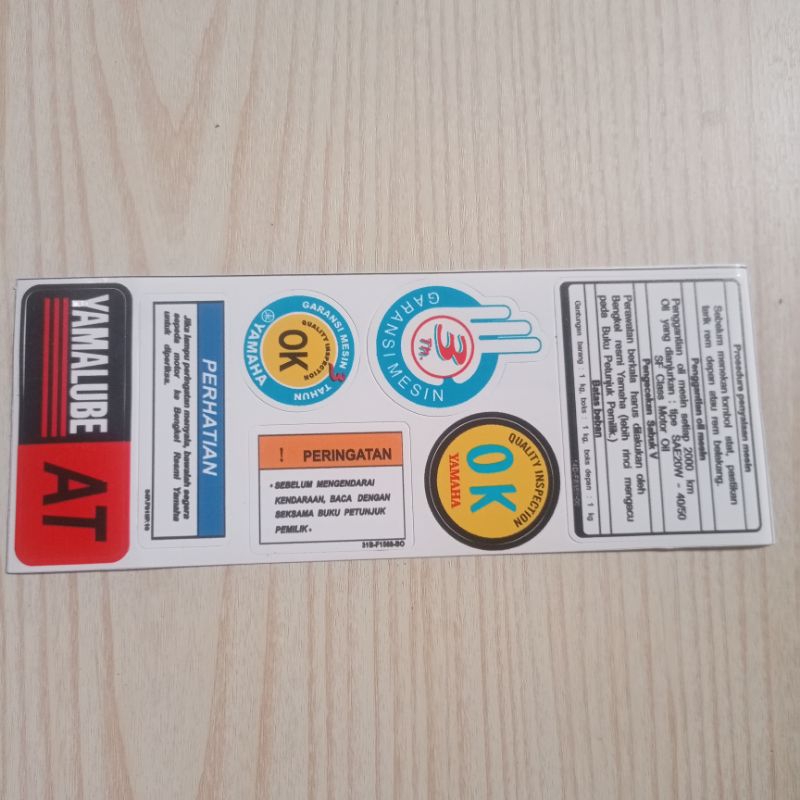 Jual Sticker warning peringatan prosedur informasi penting OK Honda ...