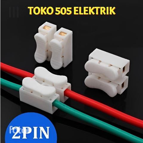 Jual Sambungan Terminal Kabel 2 Pin Model Jepit Besar | Shopee Indonesia