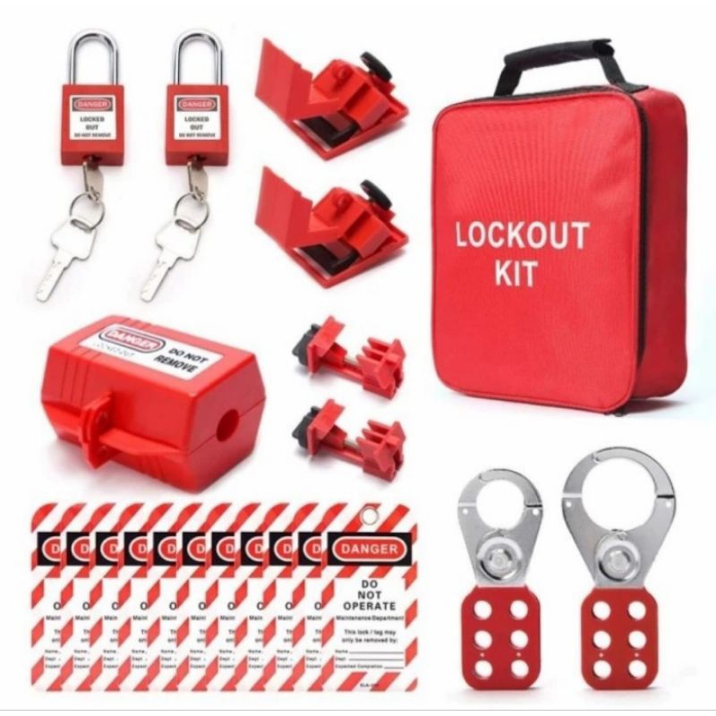 Jual Lockout Tagout Kit Electrical - Loto Safety Padlock Set Kit ...