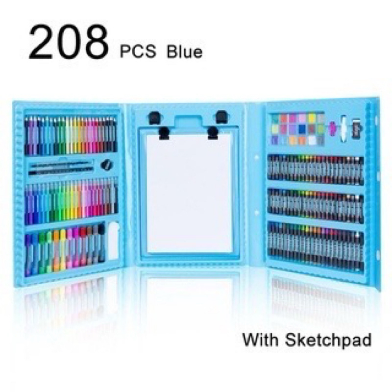 Jual Art Full Set Crayon 208 Pcs / Krayon Alat Lukis Anak Pensil Warna ...