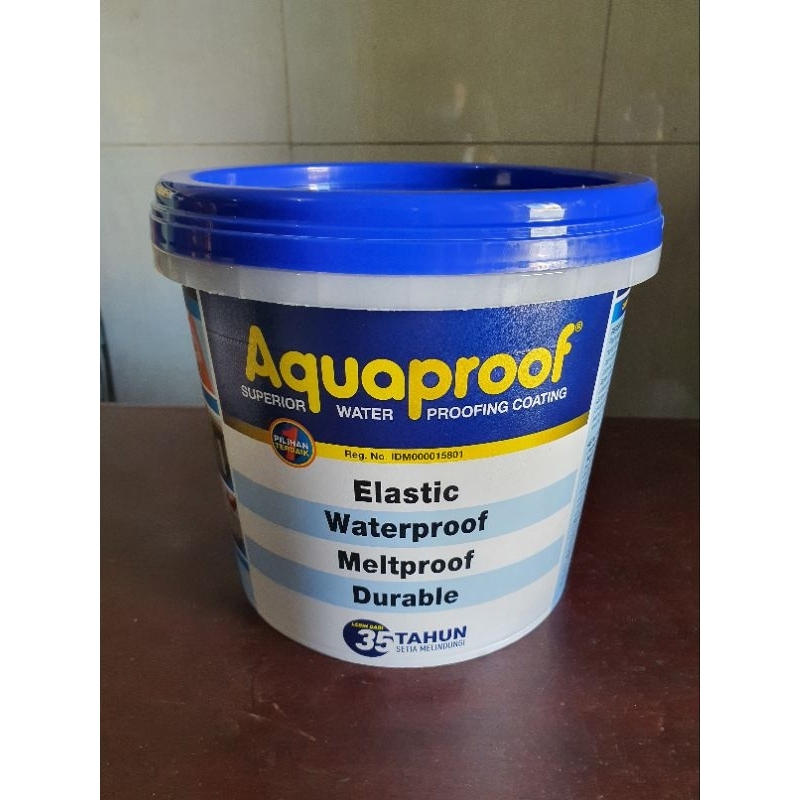 Jual Aquaproof Cat Pelapis Anti Bocor Waterproofing 4kg / 4 kg / Galon gln ABU ABU MUDA PUTIH