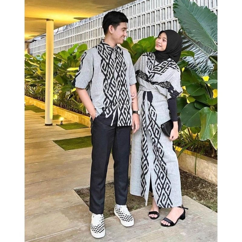 Jual RAISA COUPLE TENUN GREY - BAJU TENUN COUPLE - BAJU KONDANGAN ...