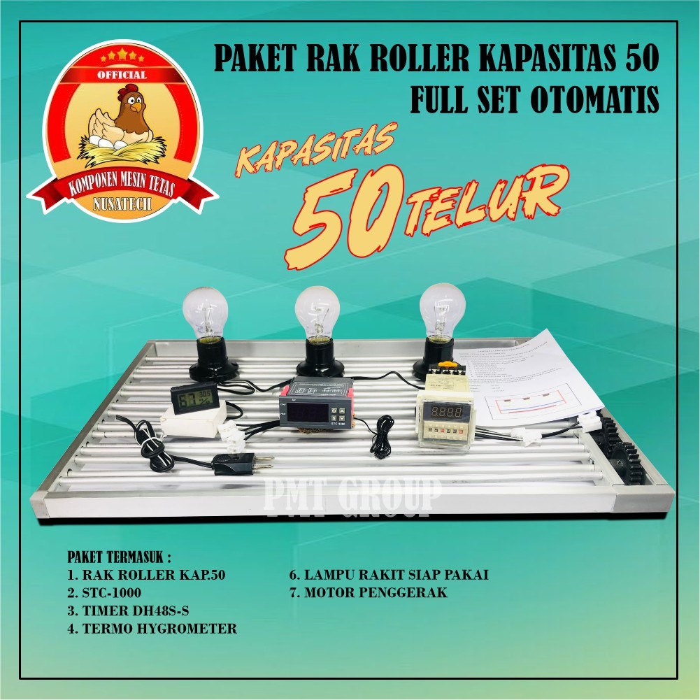 Jual Paket Lengkap Rak Roller Mesin Tetas Full Otomatis Kapasitas 50 ...