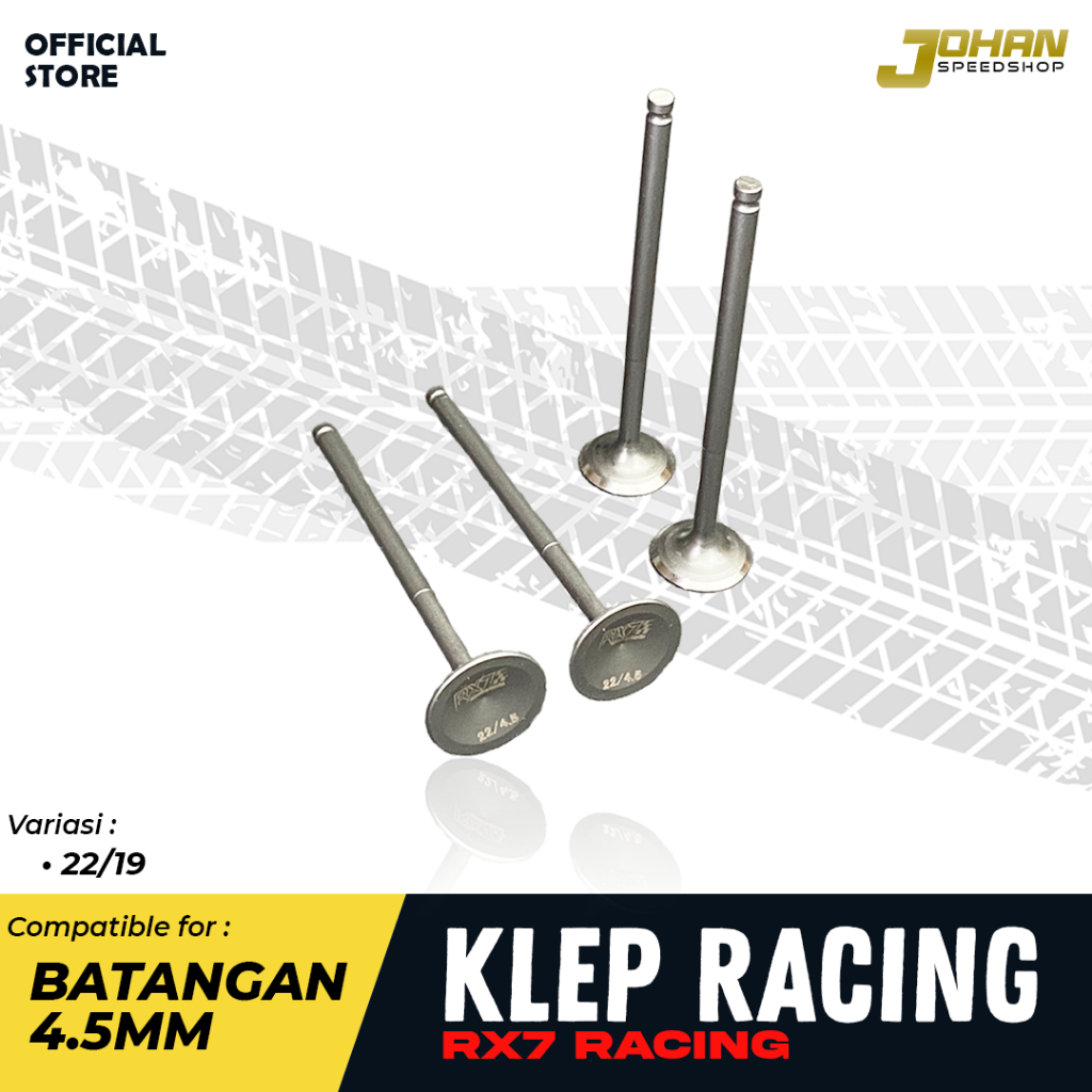 Jual Klep 22 19mm Batang 4.5mm Rx7 Racing | Shopee Indonesia
