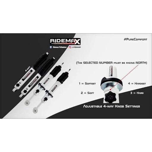 Jual SHOCK BREAKER HSR RIDEMAX 4 WAY/MODE COCOK UNTUK MOBIL FORTUNER ...
