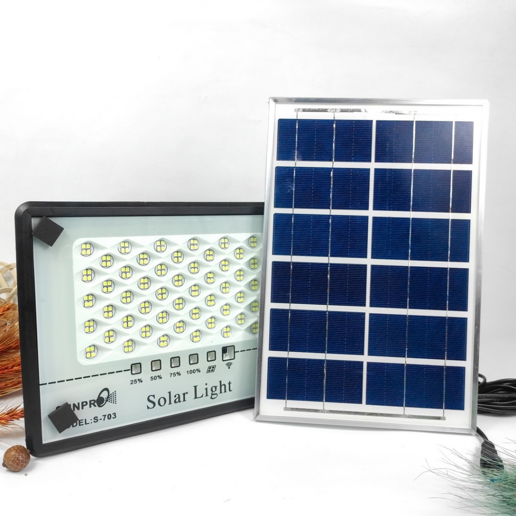 Jual Lampu Tenaga Surya 100 Watt Sunpro S - 703 / Lampu LED Solar Panel ...