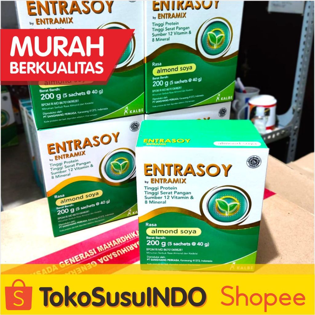 Jual Entrasoy By Entramix Almond Soya 200g | Shopee Indonesia