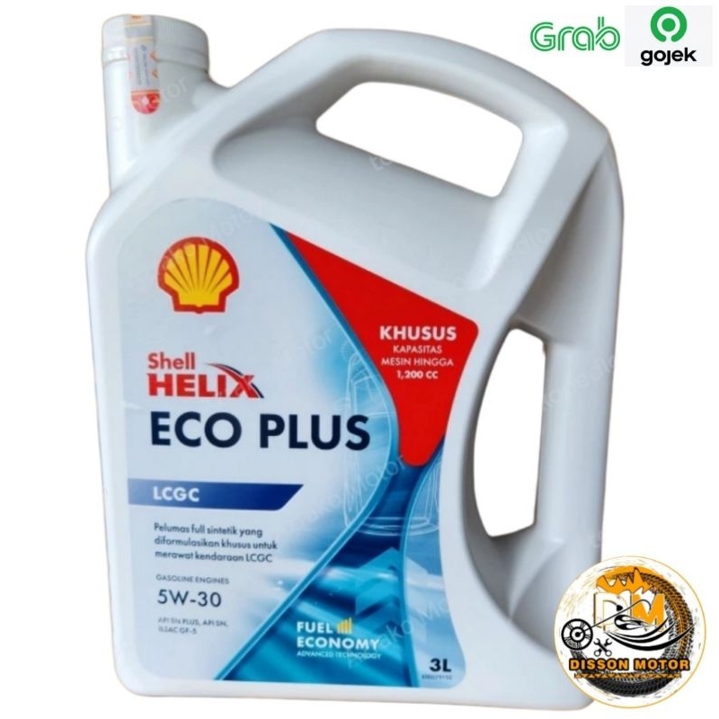 Jual Shell Helix Eco Plus 5W-30 Oli Mobil Helix Eco Plus 3Liter ...