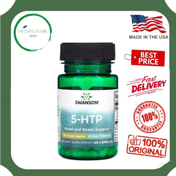 Jual Swanson 5HTP Extra Strength 100 mg 60 Capsules Shopee Indonesia
