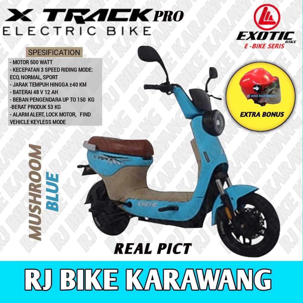 Jual SEPEDA LISTRIK EXOTIC X TRACK X TRACK PRO 500WATT 48V GARANSI ...