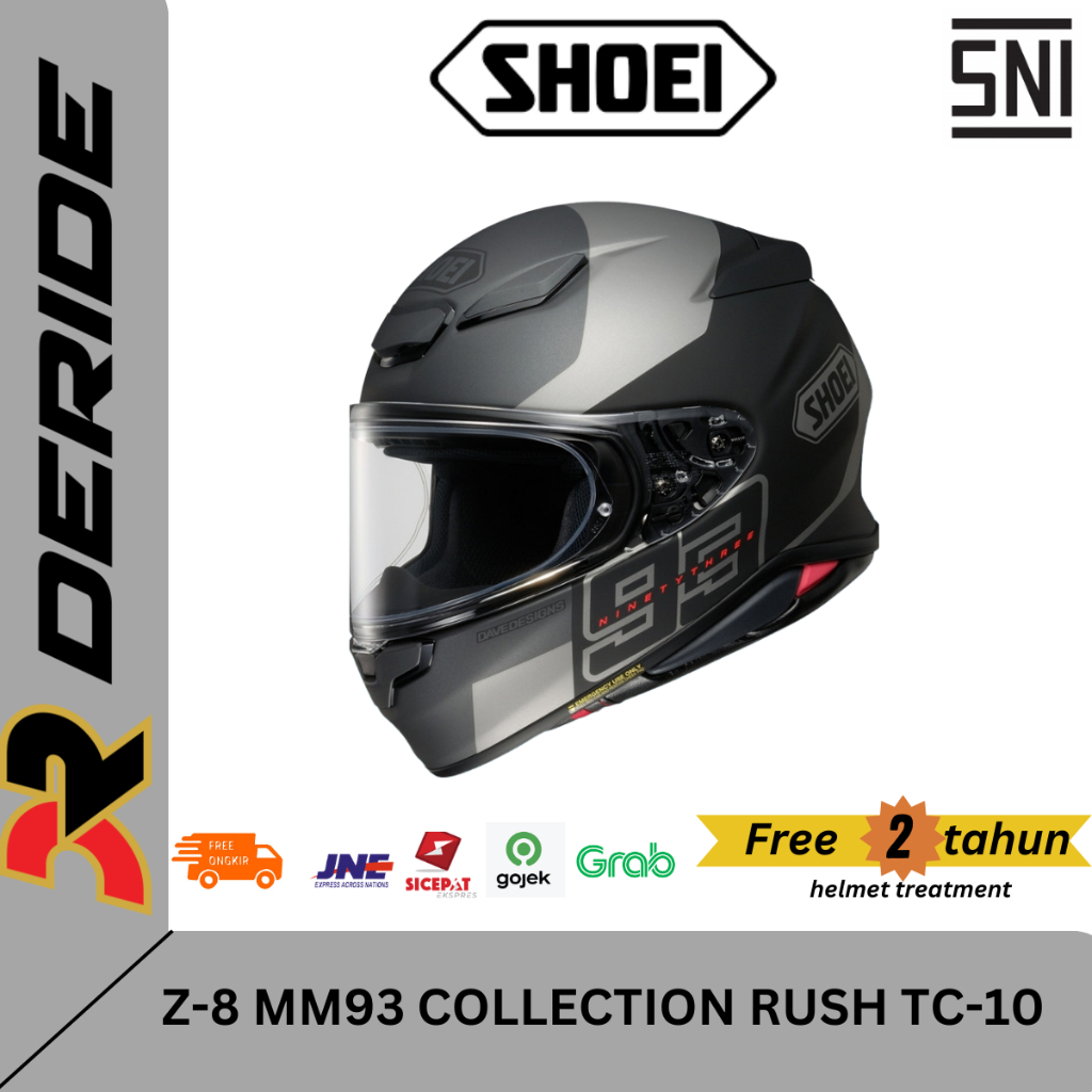 Jual Shoei Z-8 MM93 Collection Rush TC 5 Helm Sport Touring Full