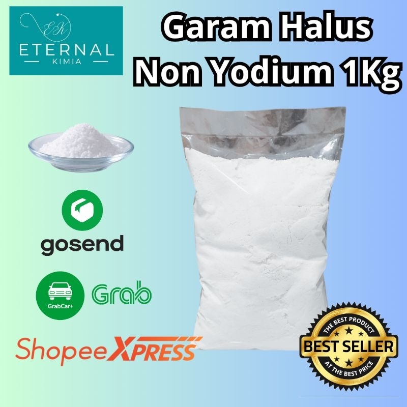 Jual Nacl Garam Industri Halus Non Yodium 1kg Shopee Indonesia 8782