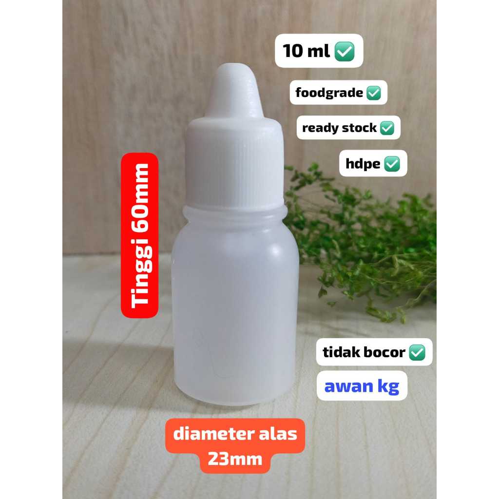 Jual Botol tetes 10ml bahan plastik HDPE botol esen botol essence botol ...
