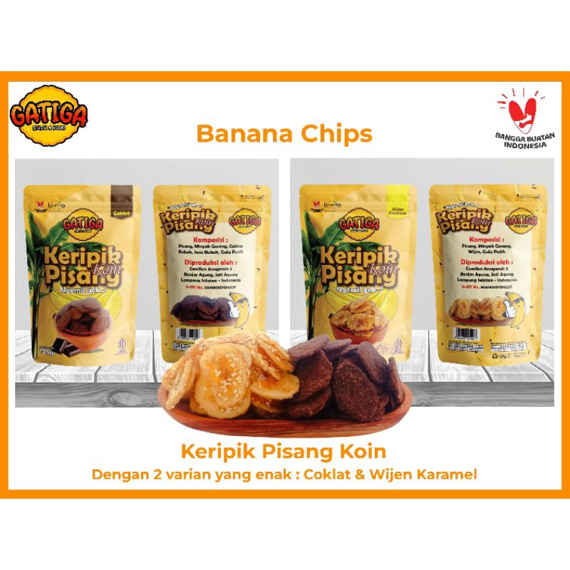 Jual Keripik Pisang Lampung Gatiga Snack Keripik Pisang Kepok Kripik