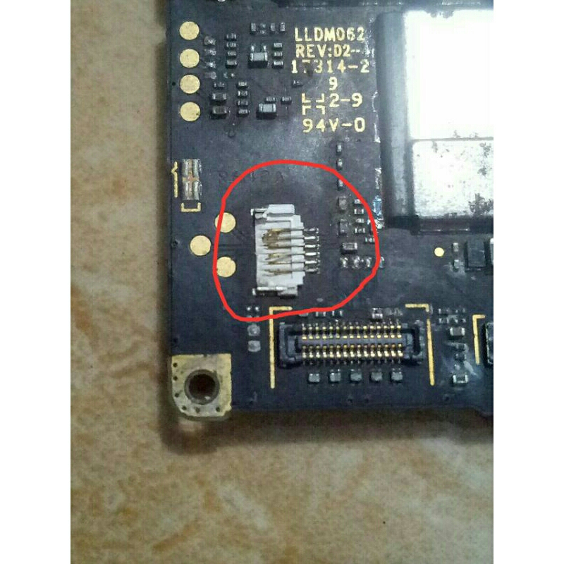 Jual mesin hp Xiomi Not 5a minus yang di tandai tombol on off tapi yang