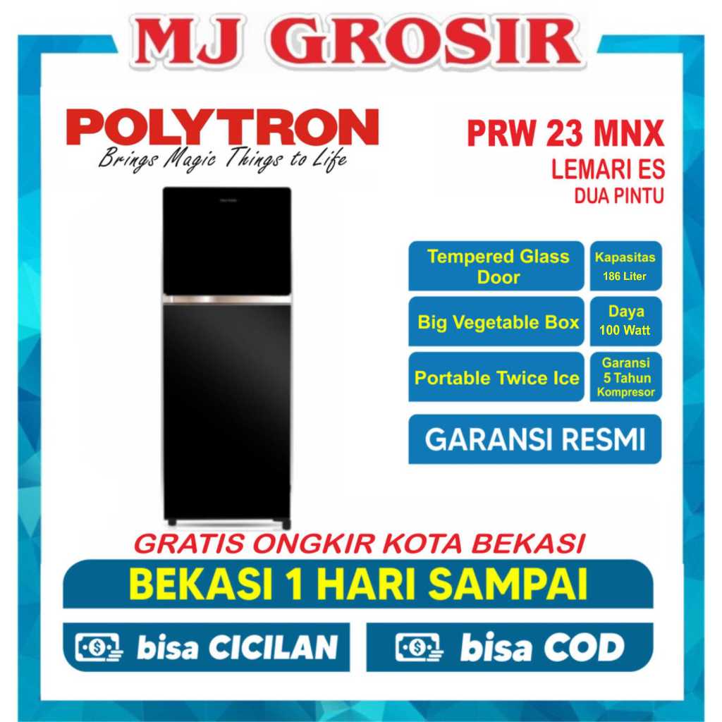 Jual Kulkas Polytron Prw Mnx Lemari Es Pintu Prw Mnx Prw Mnx Shopee Indonesia