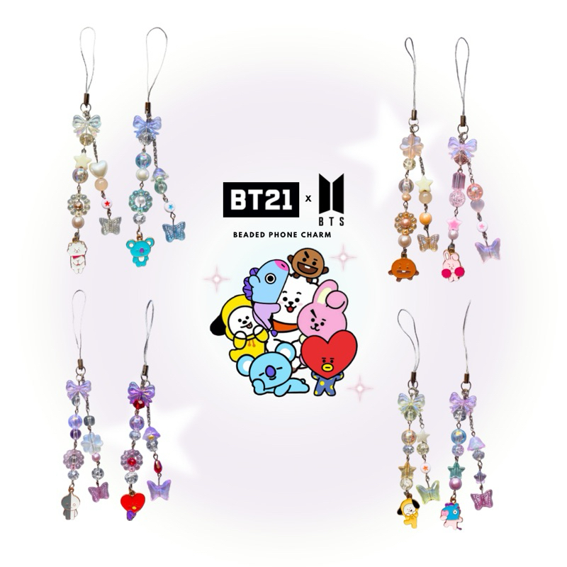 Jual Bt X Bts Beads Phone Charm Phone Strap Gantungan Hp Manik Manik By Kilau Pernik