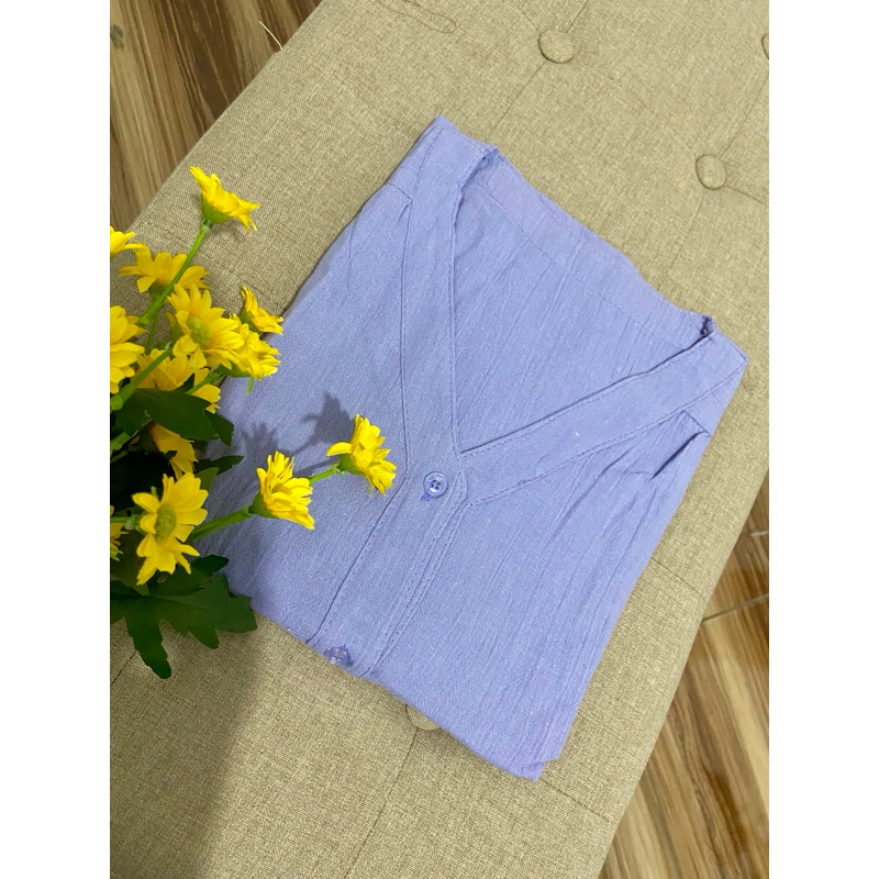 Jual CLOPY BLOUSE LINEN CRINKLE | Shopee Indonesia