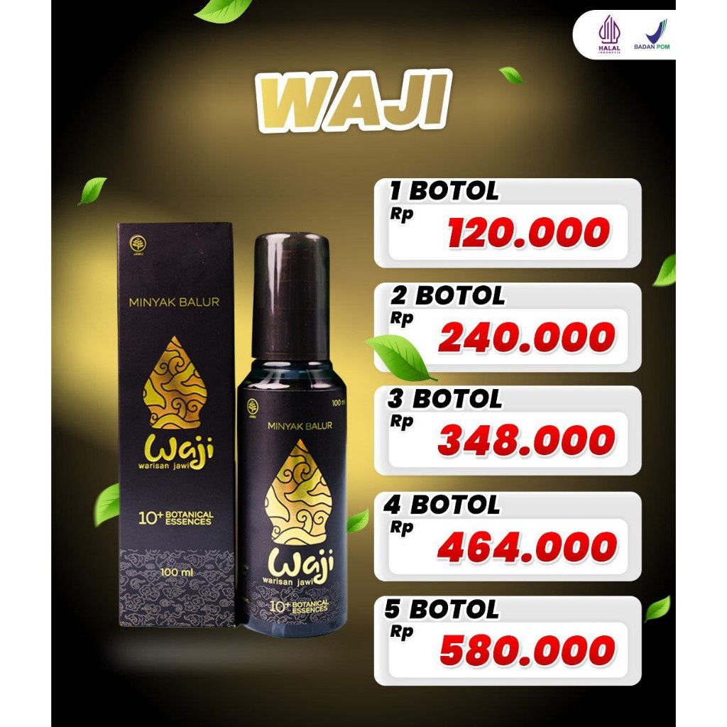 Jual WAJI MINYAK BALUR WARISAN JAWA HERBAL 100% ORIGINAL PIJAT URUT ...