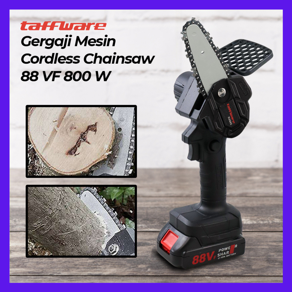 Jual Gergaji Mesin Senso Cordless Chainsaw 21V 4 Inch 800W Taffware ...
