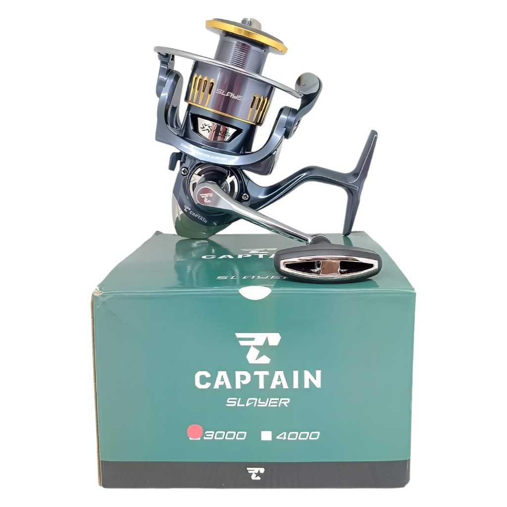 Jual Reel Pancing Captain Slayer Axis Spin Power Handle BB 6+1 Ukuran ...