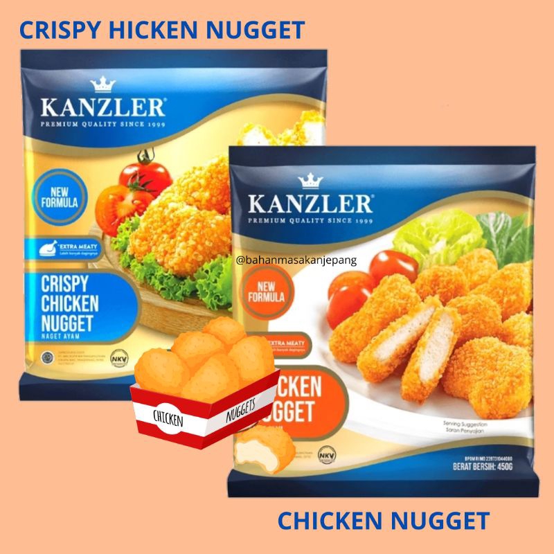 Jual Kenzler Chicken Nugget 450gr | Kenzler Crispy Nugget | Nugget ...