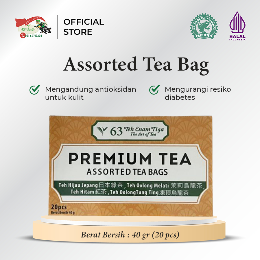 Jual Teh 63 Premium Assorted Tea Bag | Shopee Indonesia