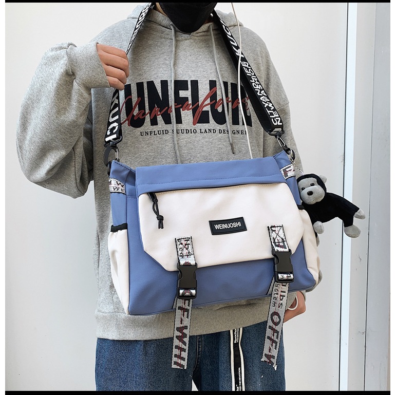 Jual 【Ready!】Tas Bahu Kain Nilon Yang Trendi Tas Selempang Tahan Air