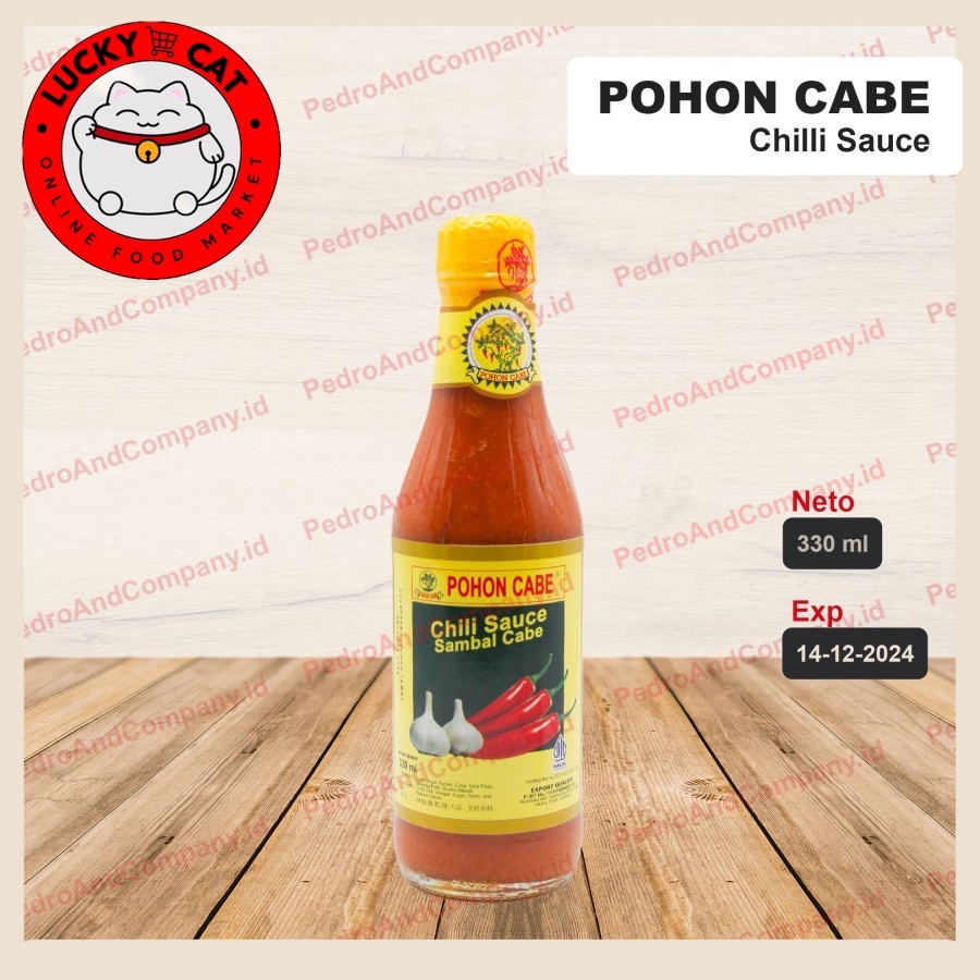 Jual Sambel Pohon Cabe 330 Ml Cabe Saos Cabai Sambal Cocok Mie Shopee