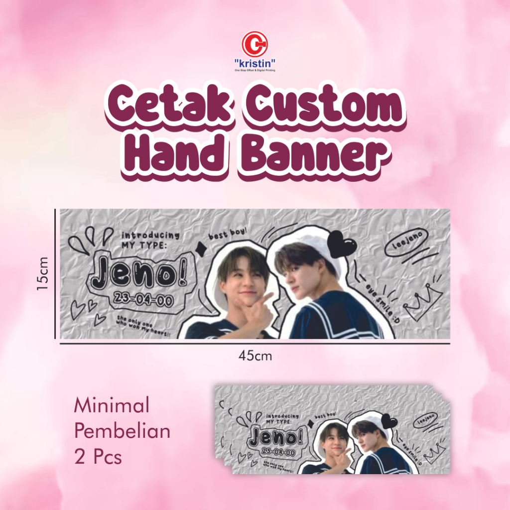 Jual CETAK CUSTOM HAND BANNER | Shopee Indonesia