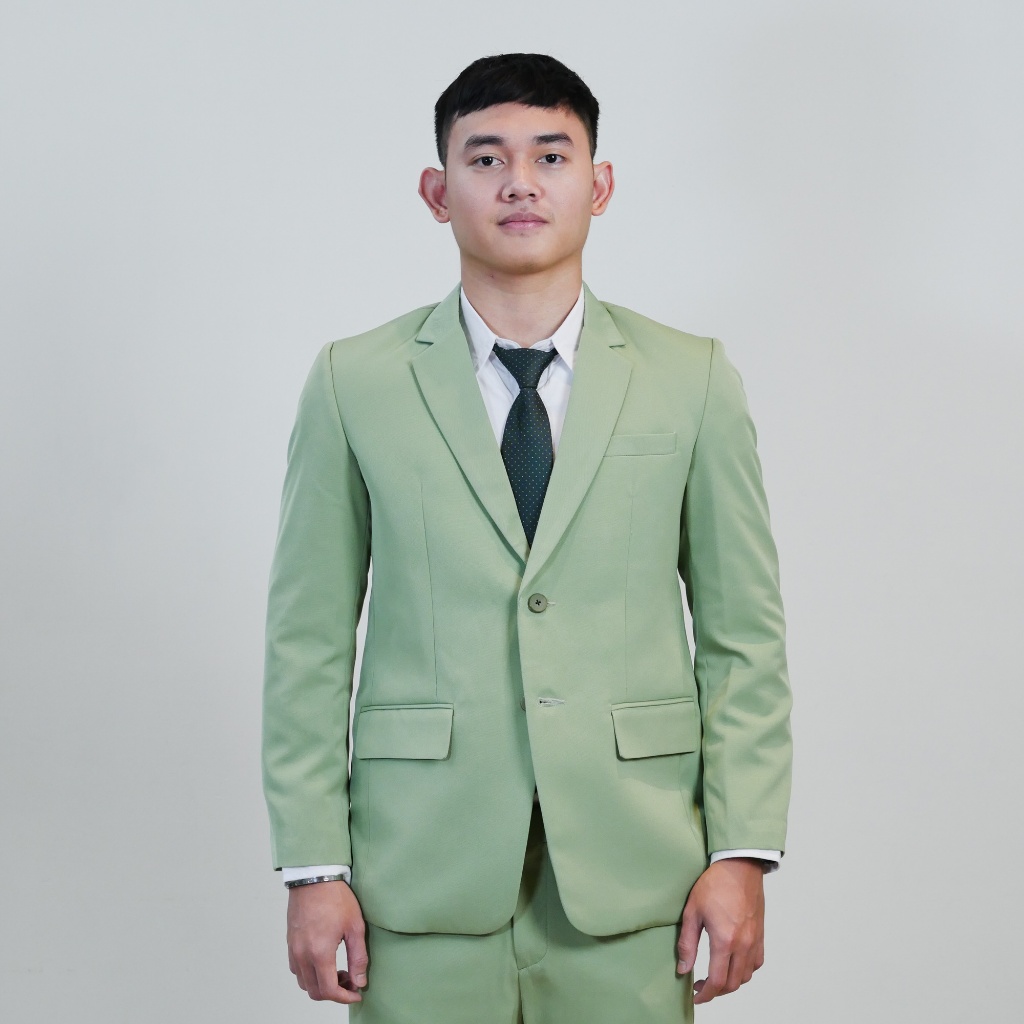 Jual Mubeng - Elegant Jas Slimfit Sage Green (Free Cover Jas) | Shopee ...