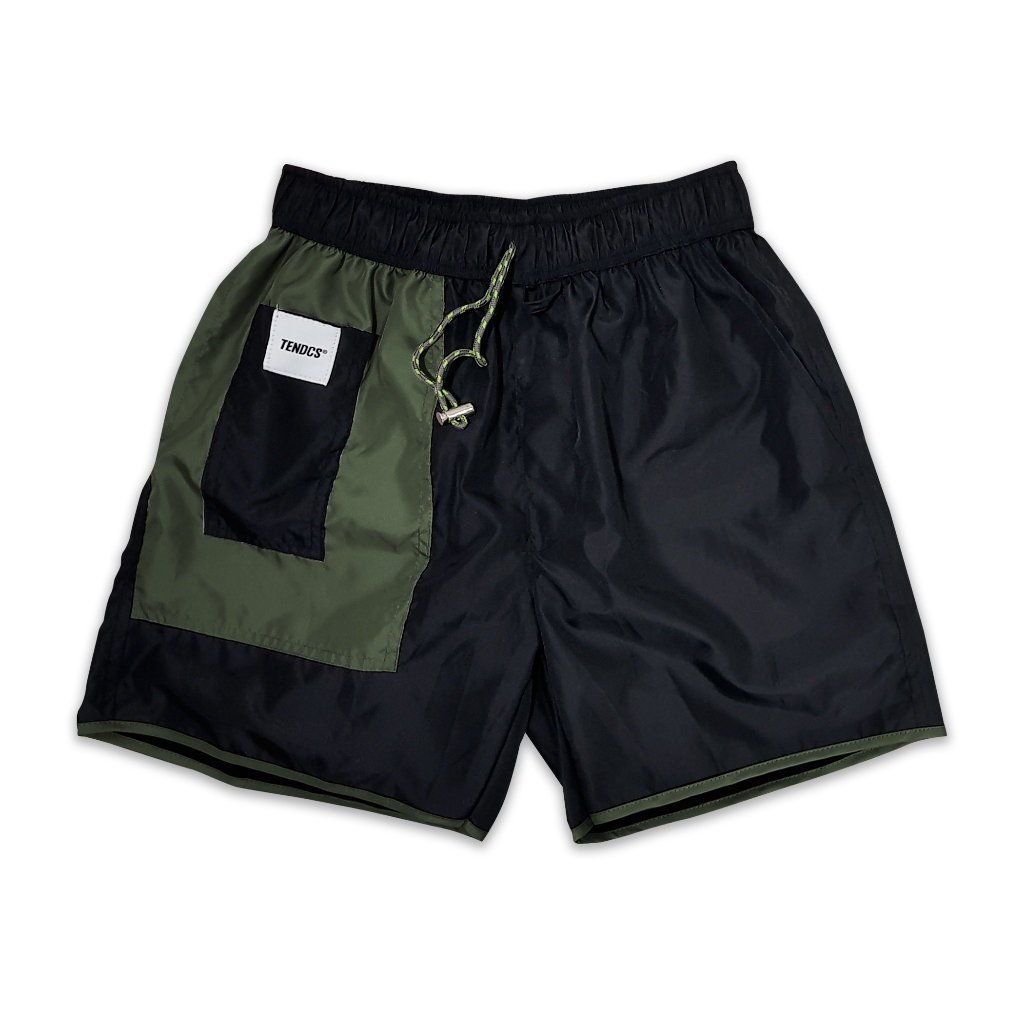 Jual TENDENCIES Costa Rica Black Olive Boardshort Pants Nylon