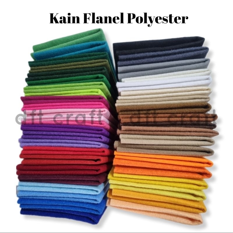 Jual [1 METER] KAIN FLANEL POLYESTER | Shopee Indonesia