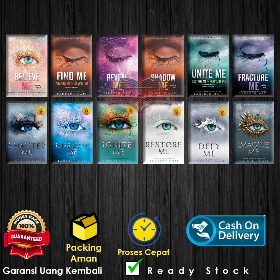 Jual KODE L3M2 Shatter Me 6 book series by Mafi Tahereh ...
